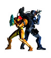 Samus and Anthony Higgs (white background)