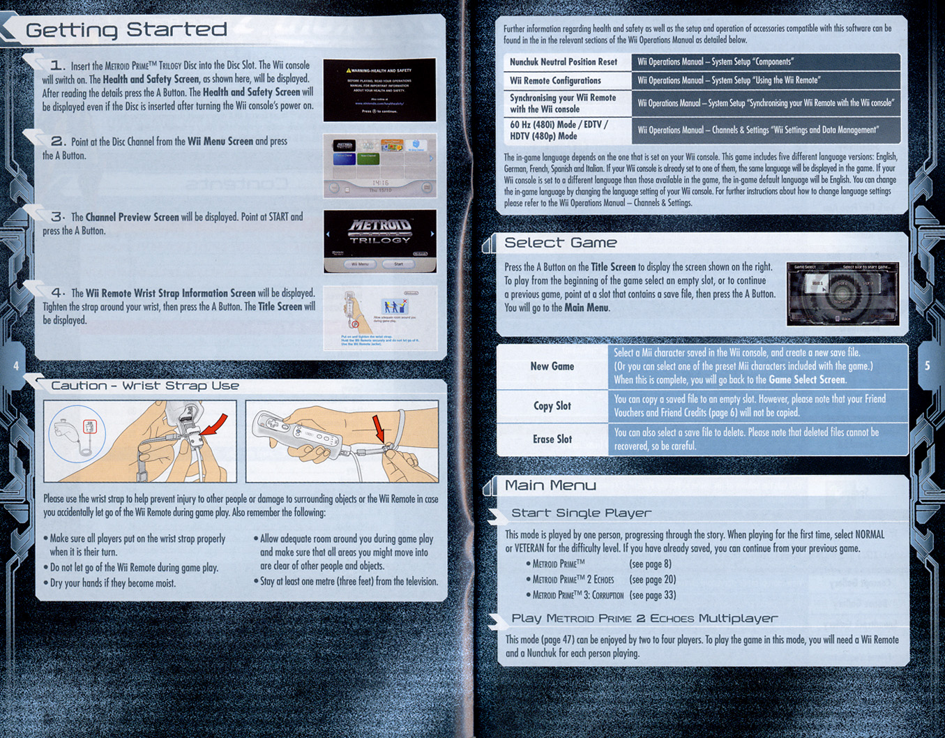 Metroid Prime Trilogy instruction manual