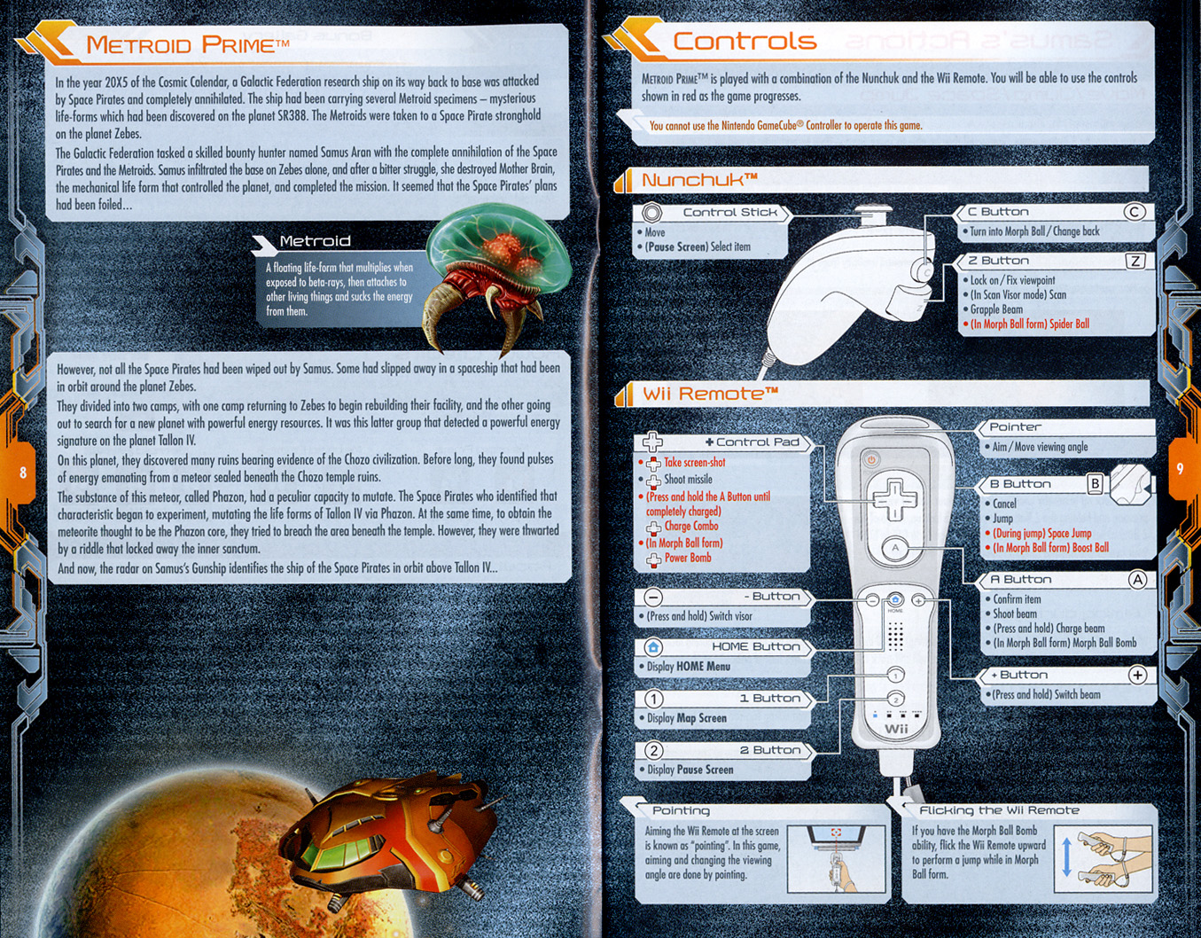 Metroid Prime Trilogy instruction manual
