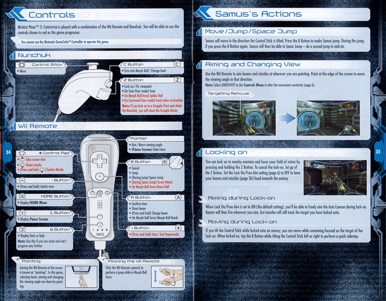 Metroid Prime Trilogy instruction manual
