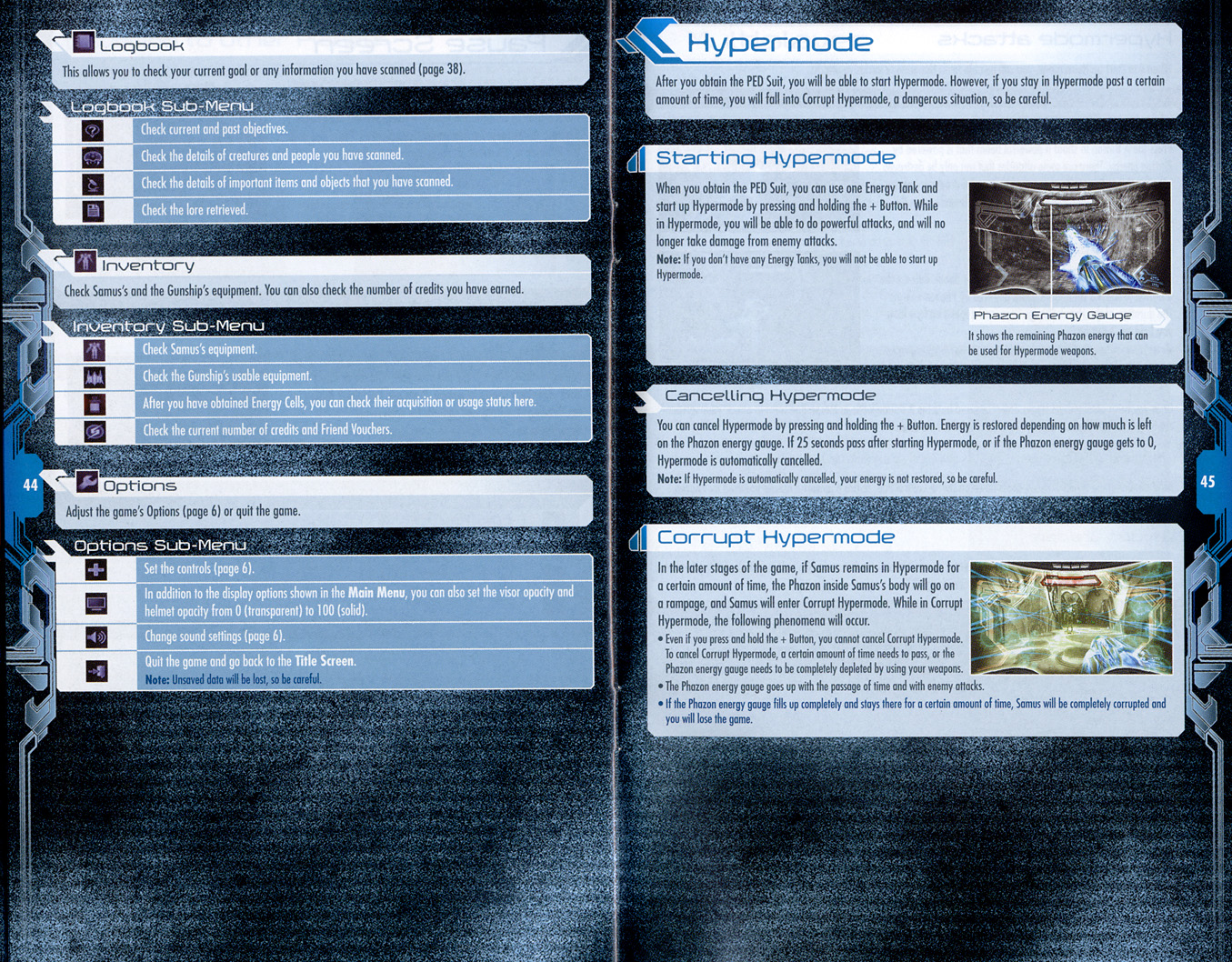 Metroid Prime Trilogy instruction manual