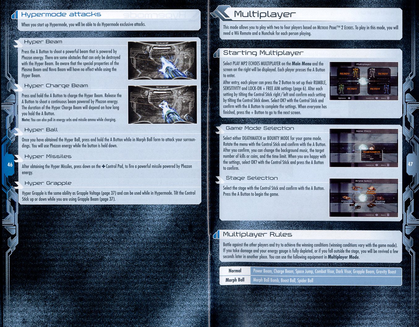 Metroid Prime Trilogy instruction manual