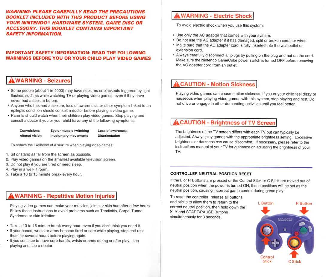 Metroid Prime 2: Echoes instruction manual