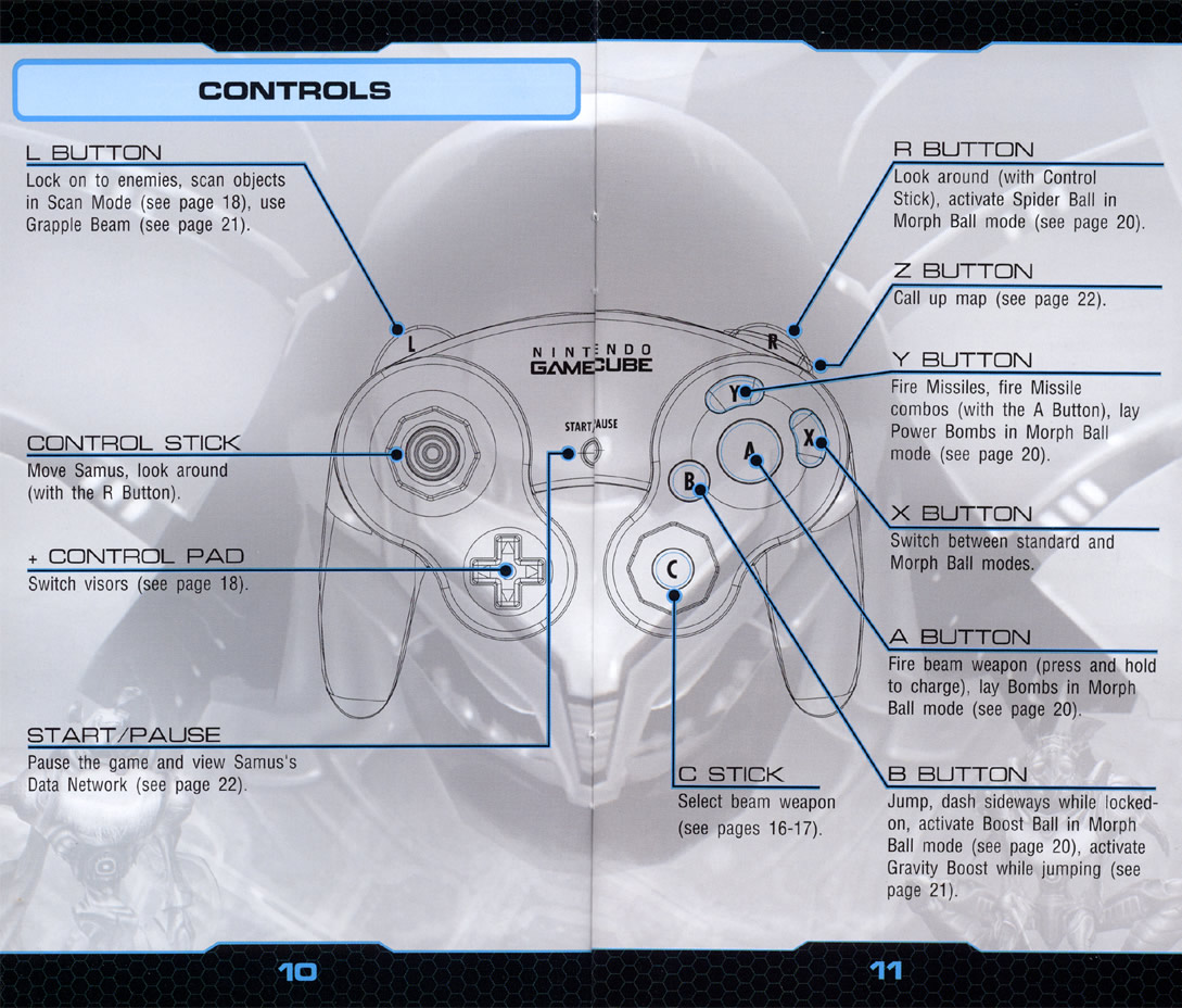 Metroid Prime 2: Echoes instruction manual