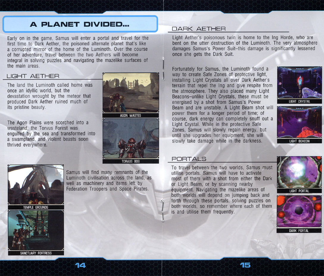 Metroid Prime 2: Echoes instruction manual