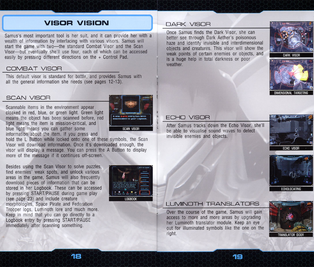 Metroid Prime 2: Echoes instruction manual