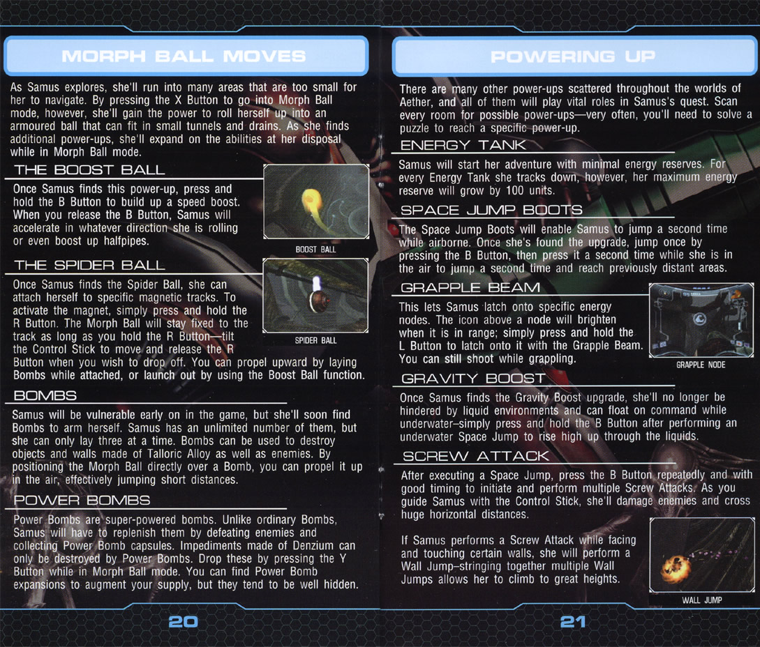 Metroid Prime 2: Echoes instruction manual